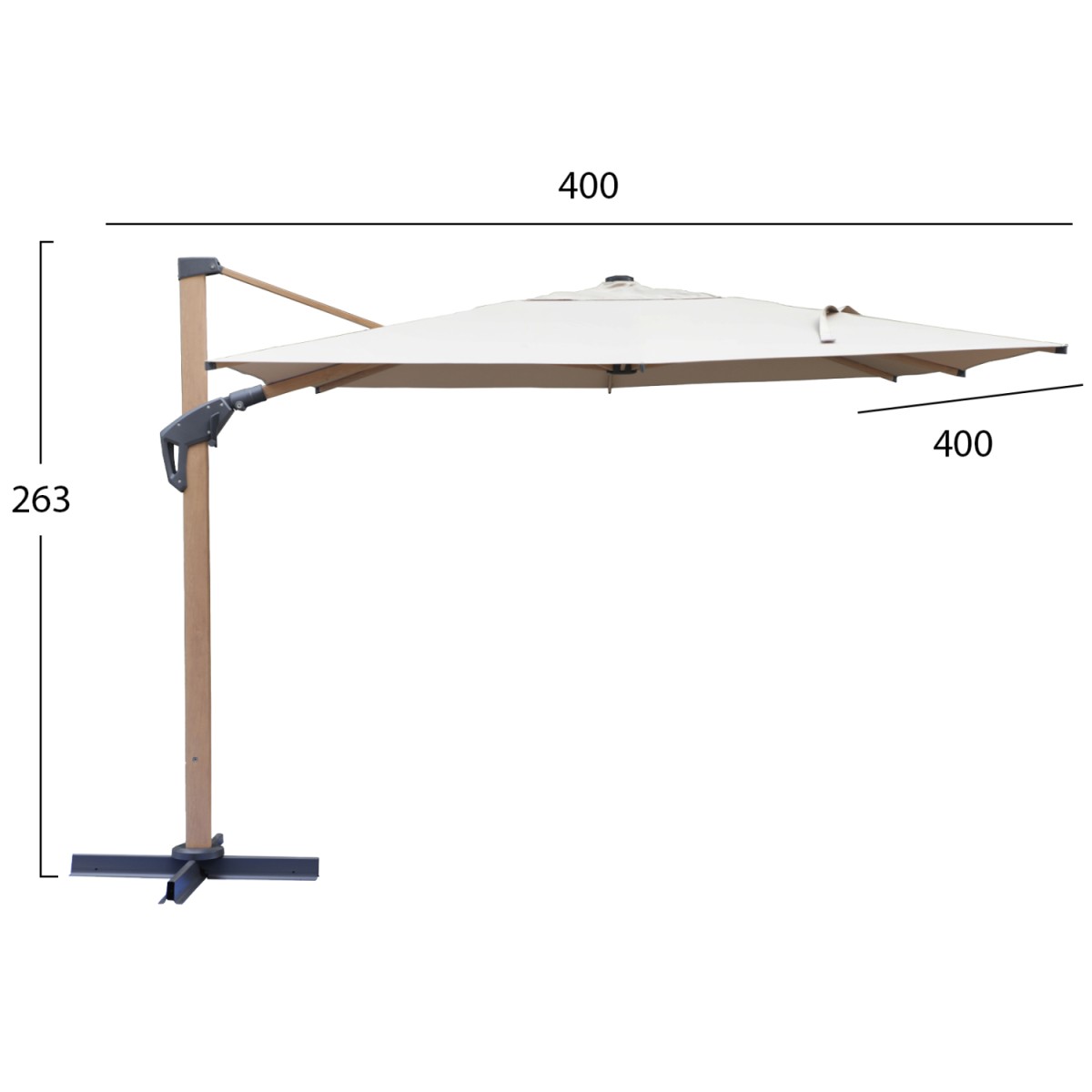 ΕΠΑΓΓΕΛΜΑΤΙΚΗ ΟΜΠΡΕΛΑ JAVANTE HM6621.02 HEAT TRANSFER ΑΛΟΥΜ.--ΜΠΕΖ ΠΑΝΙ 400x400x270Yεκ