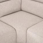 ΚΑΝΑΠΕΣ ΔΕΞΙΑ ΓΩΝΙΑ 5Θ ΜΕ RECLINE LUNARIS HM3316.02R ΕΚΡΟΥ ΥΦΑΣΜΑ 307x267x94Yεκ