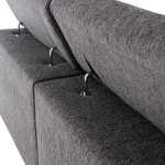 ΚΑΝΑΠΕΣ ΑΡΙΣΤΕΡΗ ΓΩΝΙΑ 5Θ ΜΕ RECLINE LUNARIS HM3316.01L ΓΚΡΙ ΥΦΑΣΜΑ 307x267x94Yεκ