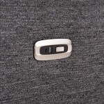 ΚΑΝΑΠΕΣ ΑΡΙΣΤΕΡΗ ΓΩΝΙΑ 5Θ ΜΕ RECLINE LUNARIS HM3316.01L ΓΚΡΙ ΥΦΑΣΜΑ 307x267x94Yεκ