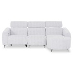 ΚΑΝΑΠΕΣ ΔΕΞΙΑ ΓΩΝΙΑ 3Θ ΜΕ RECLINE VALENTE HM3317.01R ΑΝΟΙΧΤΟ ΓΚΡΙ ΥΦΑΣΜΑ 275x160x104Yεκ