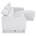 ΚΑΝΑΠΕΣ ΔΕΞΙΑ ΓΩΝΙΑ 3Θ ΜΕ RECLINE VALENTE HM3317.01R ΑΝΟΙΧΤΟ ΓΚΡΙ ΥΦΑΣΜΑ 275x160x104Yεκ