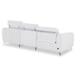 ΚΑΝΑΠΕΣ ΔΕΞΙΑ ΓΩΝΙΑ 3Θ ΜΕ RECLINE VALENTE HM3317.01R ΑΝΟΙΧΤΟ ΓΚΡΙ ΥΦΑΣΜΑ 275x160x104Yεκ