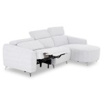 ΚΑΝΑΠΕΣ ΔΕΞΙΑ ΓΩΝΙΑ 3Θ ΜΕ RECLINE VALENTE HM3317.01R ΑΝΟΙΧΤΟ ΓΚΡΙ ΥΦΑΣΜΑ 275x160x104Yεκ