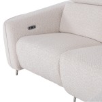 ΚΑΝΑΠΕΣ ΔΕΞΙΑ ΓΩΝΙΑ 3Θ ΜΕ RECLINE VALENTE HM3317.02R ΜΠΕΖ ΥΦΑΣΜΑ 275x160x104Yεκ