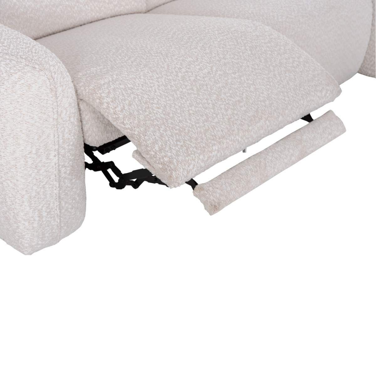 ΚΑΝΑΠΕΣ ΔΕΞΙΑ ΓΩΝΙΑ 3Θ ΜΕ RECLINE VALENTE HM3317.02R ΜΠΕΖ ΥΦΑΣΜΑ 275x160x104Yεκ