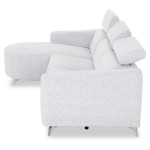 ΚΑΝΑΠΕΣ ΑΡΙΣΤΕΡΗ ΓΩΝΙΑ 3Θ ΜΕ RECLINE VALENTE HM3317.01L ΑΝΟΙΧΤΟ ΓΚΡΙ ΥΦΑΣΜΑ 275x160x104Yεκ
