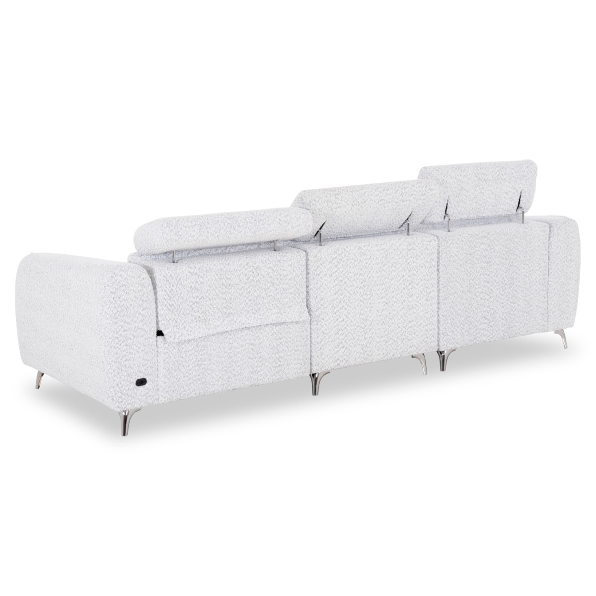 ΚΑΝΑΠΕΣ ΑΡΙΣΤΕΡΗ ΓΩΝΙΑ 3Θ ΜΕ RECLINE VALENTE HM3317.01L ΑΝΟΙΧΤΟ ΓΚΡΙ ΥΦΑΣΜΑ 275x160x104Yεκ