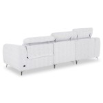 ΚΑΝΑΠΕΣ ΑΡΙΣΤΕΡΗ ΓΩΝΙΑ 3Θ ΜΕ RECLINE VALENTE HM3317.01L ΑΝΟΙΧΤΟ ΓΚΡΙ ΥΦΑΣΜΑ 275x160x104Yεκ