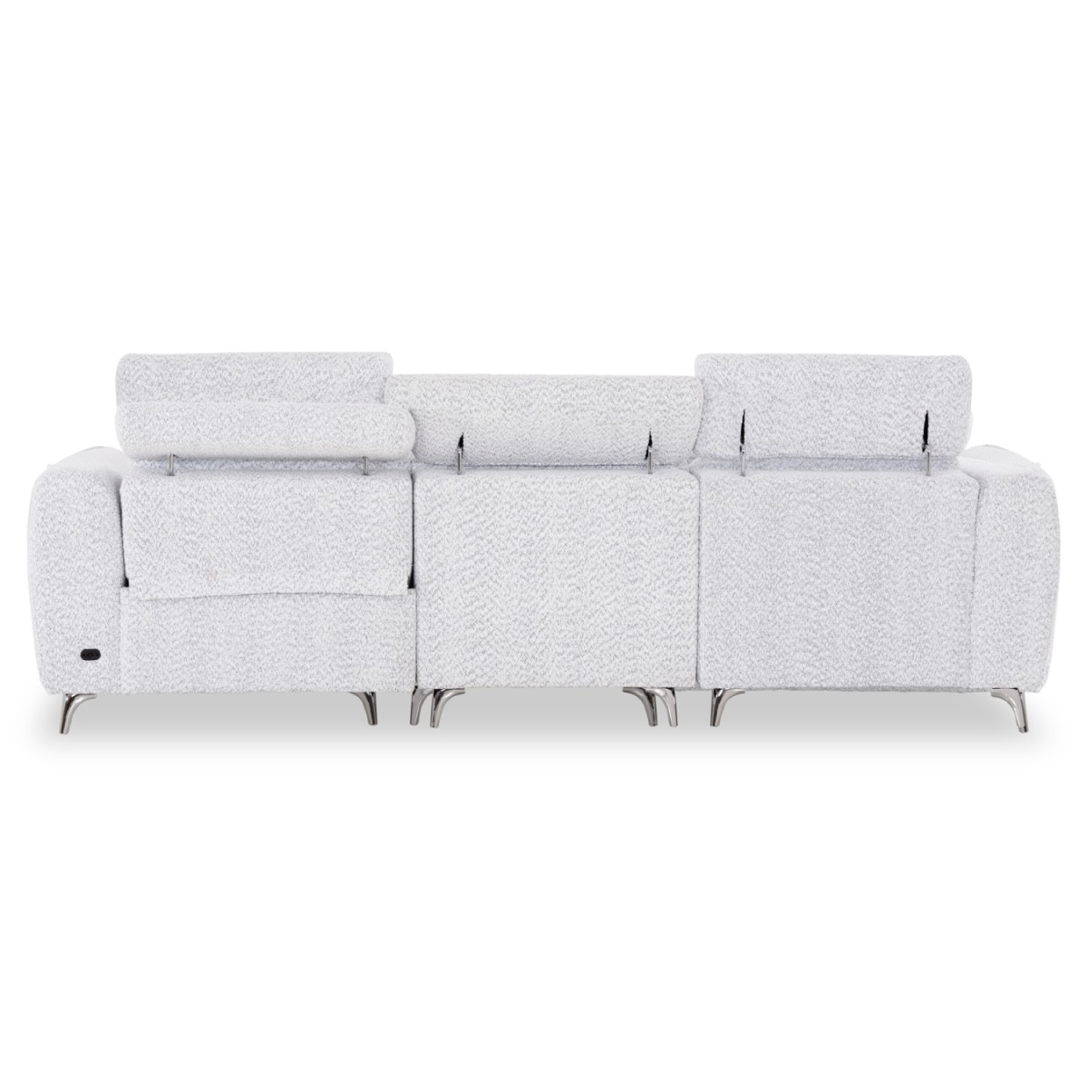 ΚΑΝΑΠΕΣ ΑΡΙΣΤΕΡΗ ΓΩΝΙΑ 3Θ ΜΕ RECLINE VALENTE HM3317.01L ΑΝΟΙΧΤΟ ΓΚΡΙ ΥΦΑΣΜΑ 275x160x104Yεκ