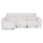 ΚΑΝΑΠΕΣ ΑΡΙΣΤΕΡΗ ΓΩΝΙΑ 3Θ ΜΕ RECLINE VALENTE HM3317.02L ΜΠΕΖ ΥΦΑΣΜΑ 275x160x104Yεκ