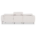 ΚΑΝΑΠΕΣ ΑΡΙΣΤΕΡΗ ΓΩΝΙΑ 3Θ ΜΕ RECLINE VALENTE HM3317.02L ΜΠΕΖ ΥΦΑΣΜΑ 275x160x104Yεκ