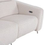 ΚΑΝΑΠΕΣ ΑΡΙΣΤΕΡΗ ΓΩΝΙΑ 3Θ ΜΕ RECLINE VALENTE HM3317.02L ΜΠΕΖ ΥΦΑΣΜΑ 275x160x104Yεκ