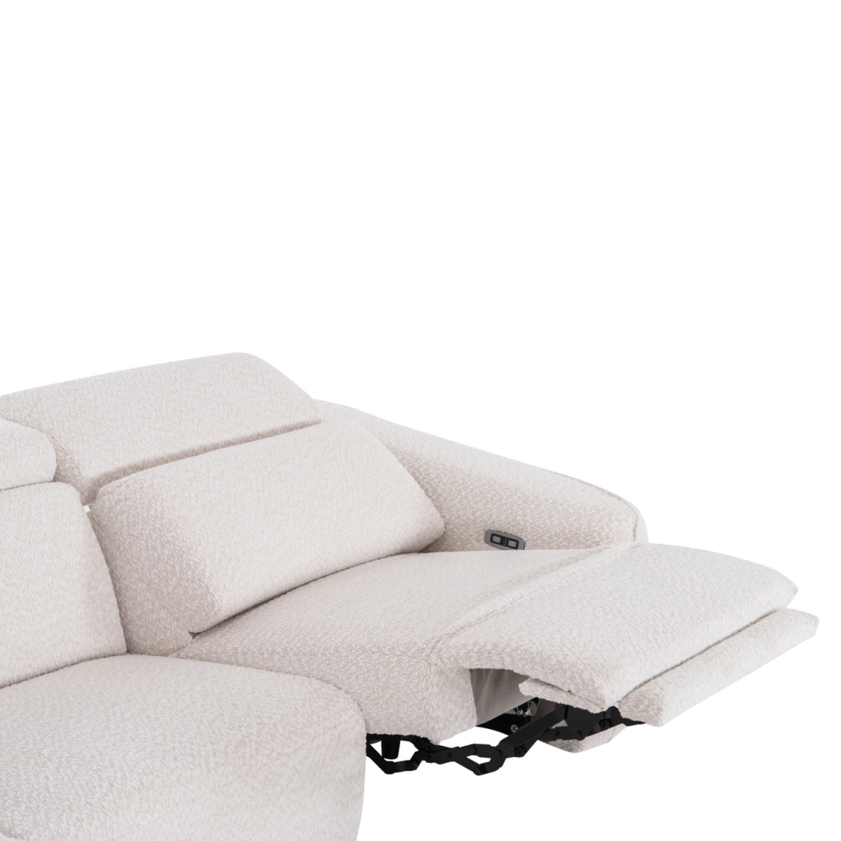 ΚΑΝΑΠΕΣ ΑΡΙΣΤΕΡΗ ΓΩΝΙΑ 3Θ ΜΕ RECLINE VALENTE HM3317.02L ΜΠΕΖ ΥΦΑΣΜΑ 275x160x104Yεκ