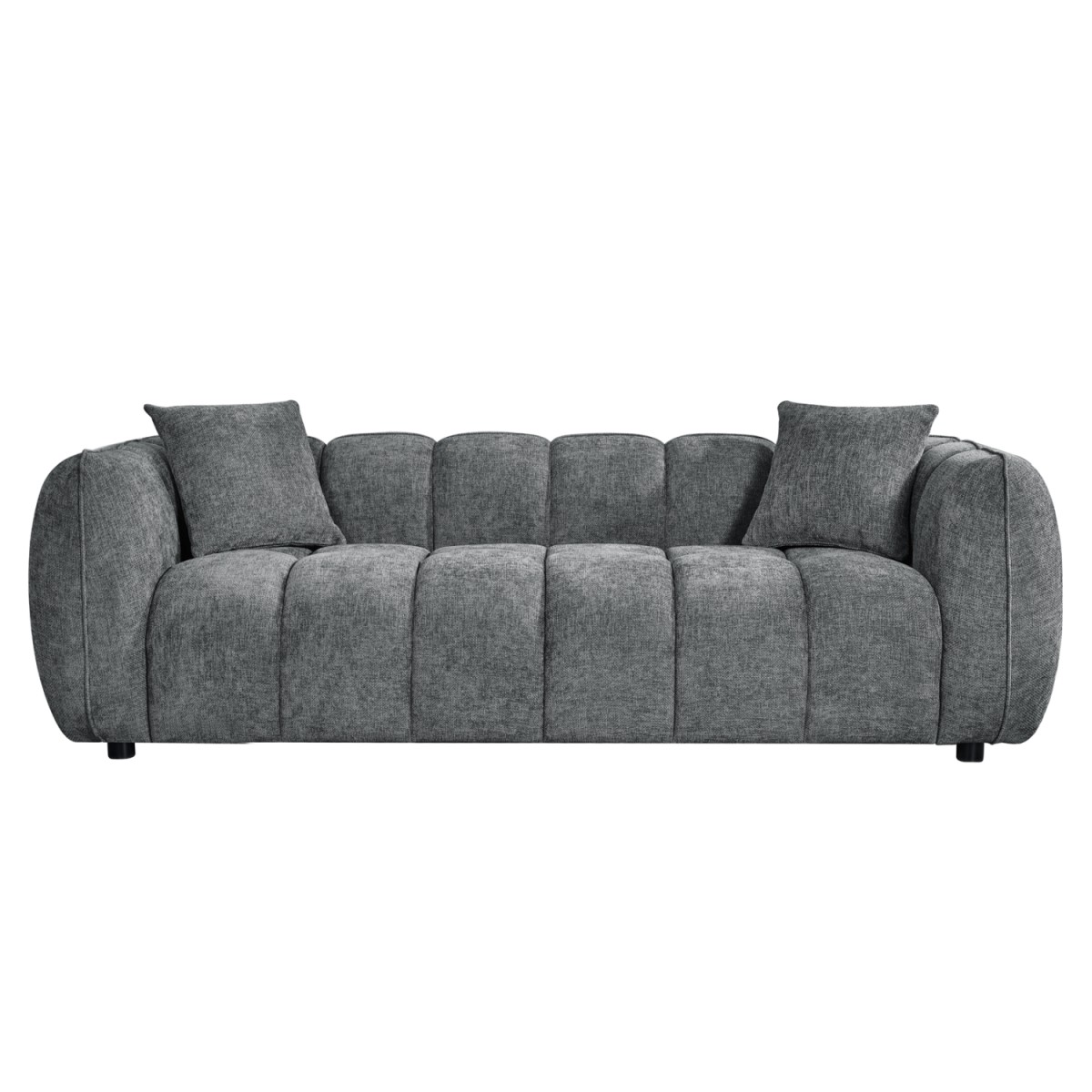 ΚΑΝΑΠΕΣ 3-ΘΕΣΙΟΣ LYKKE HM3323.01 ΓΚΡΙ ΥΦΑΣΜΑ 229x89x70Υεκ