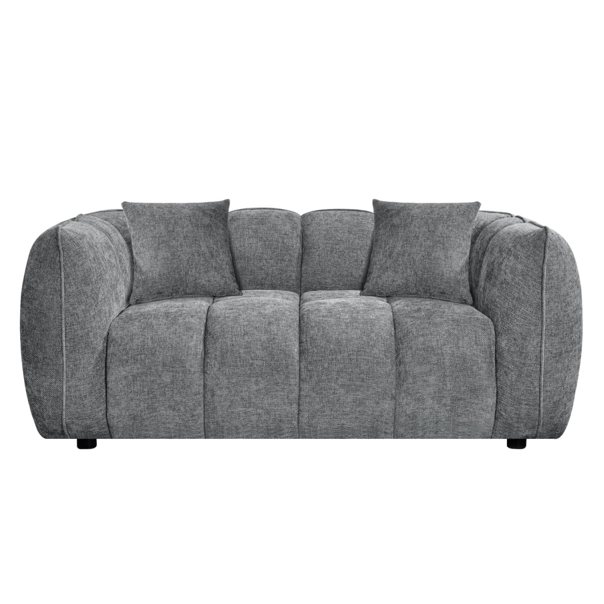 ΚΑΝΑΠΕΣ 2-ΘΕΣΙΟΣ LYKKE HM3324.01 ΓΚΡΙ ΥΦΑΣΜΑ 172x89x70Υεκ.