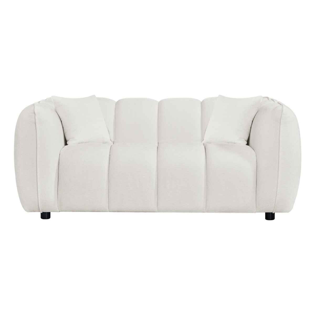 ΚΑΝΑΠΕΣ 2-ΘΕΣΙΟΣ LYKKE HM3324.02 ΕΚΡΟΥ ΥΦΑΣΜΑ 172x89x70Υεκ.