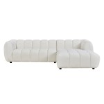 ΚΑΝΑΠΕΣ ΓΩΝΙΑ (ΔΕΞΙΑ) LYKKE HM3326.02R ΕΚΡΟΥ ΥΦΑΣΜΑ 280x89-165(η γωνία)x70Υεκ