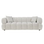ΚΑΝΑΠΕΣ 3-ΘΕΣΙΟΣ NORIKA HM3331.02 ΕΚΡΟΥ ΥΦΑΣΜΑ 220x88x85Υεκ.