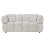 ΚΑΝΑΠΕΣ 2-ΘΕΣΙΟΣ NORIKA HM3332.02 ΕΚΡΟΥ ΥΦΑΣΜΑ 172x91x72Υεκ.