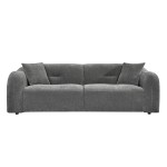 ΚΑΝΑΠΕΣ 3-ΘΕΣΙΟΣ JUNOA HM3333.01 ΓΚΡΙ ΥΦΑΣΜΑ 228x89x74Υεκ