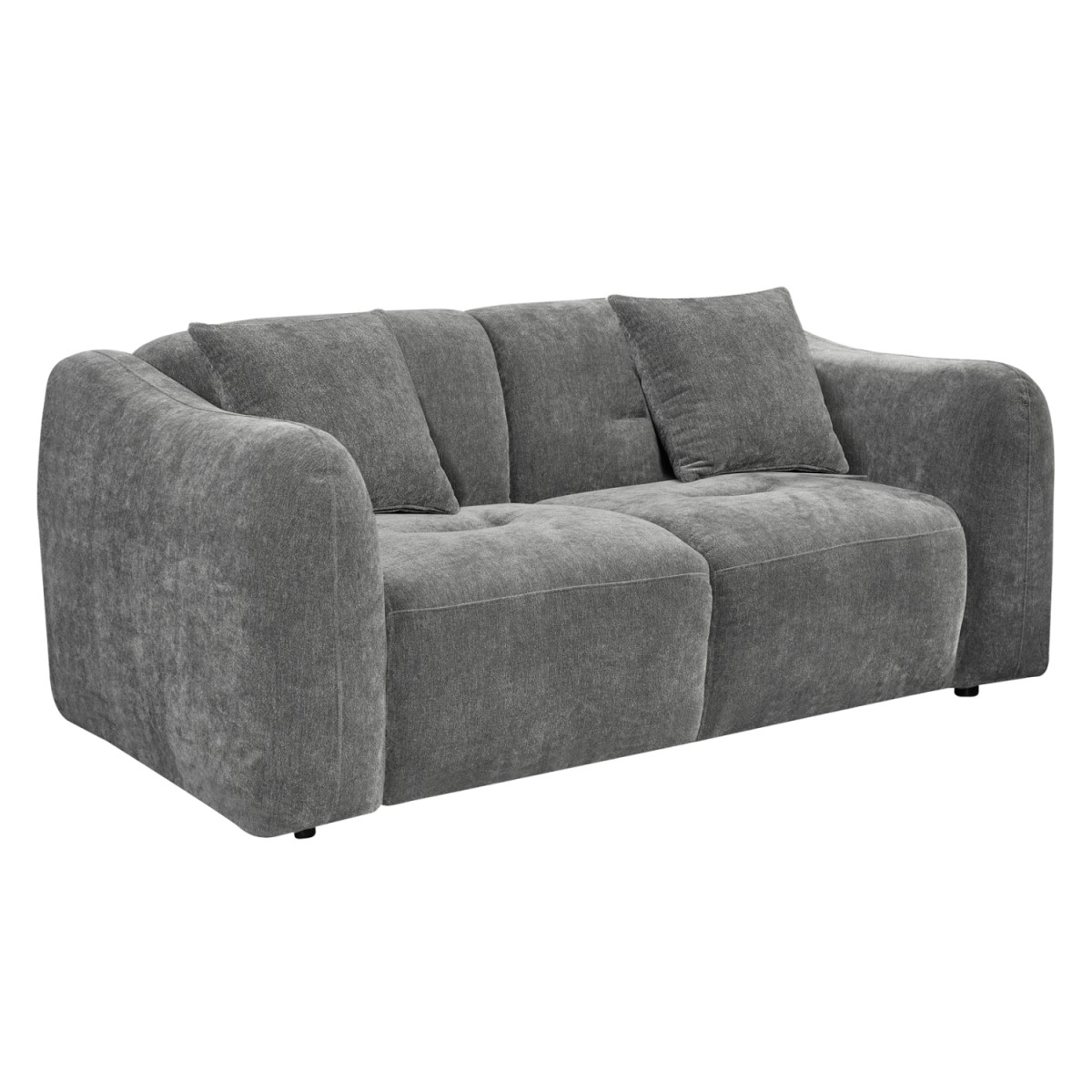 ΚΑΝΑΠΕΣ 2-ΘΕΣΙΟΣ JUNOA HM3334.01 ΓΚΡΙ ΥΦΑΣΜΑ 172x89x74Υεκ