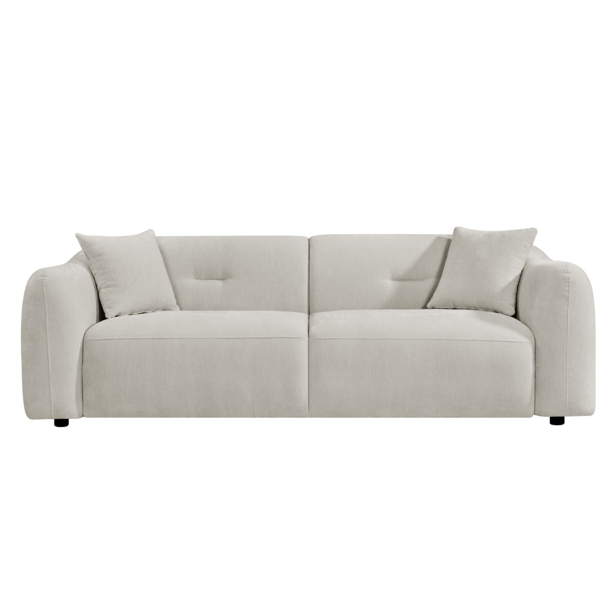 ΚΑΝΑΠΕΣ 3-ΘΕΣΙΟΣ JUNOA HM3333.02 ΕΚΡΟΥ ΥΦΑΣΜΑ 228x89x74Υεκ