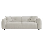 ΚΑΝΑΠΕΣ 3-ΘΕΣΙΟΣ JUNOA HM3333.02 ΕΚΡΟΥ ΥΦΑΣΜΑ 228x89x74Υεκ