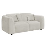 ΚΑΝΑΠΕΣ 2-ΘΕΣΙΟΣ JUNOA HM3334.02 ΕΚΡΟΥ ΥΦΑΣΜΑ 172x89x85Υεκ