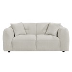 ΚΑΝΑΠΕΣ 2-ΘΕΣΙΟΣ JUNOA HM3334.02 ΕΚΡΟΥ ΥΦΑΣΜΑ 172x89x85Υεκ