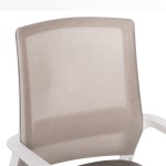 ΚΑΡΕΚΛΑ ΕΠΙΣΚΕΠΤΗ CASTER HM1228.02 ΛΕΥΚΟ ΜΕΤΑΛΛΟ/PP--ΑΝΟΙΧΤΟ ΓΚΡΙ MESH 58x56x93Υεκ
