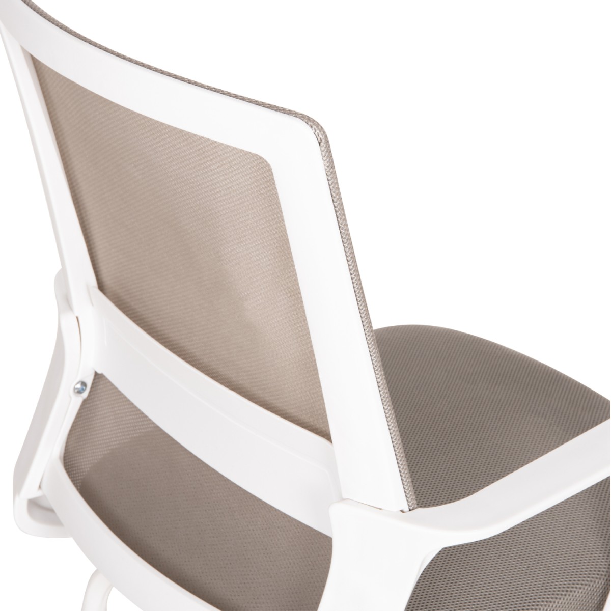 ΚΑΡΕΚΛΑ ΕΠΙΣΚΕΠΤΗ CASTER HM1228.02 ΛΕΥΚΟ ΜΕΤΑΛΛΟ/PP--ΑΝΟΙΧΤΟ ΓΚΡΙ MESH 58x56x93Υεκ