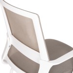 ΚΑΡΕΚΛΑ ΕΠΙΣΚΕΠΤΗ CASTER HM1228.02 ΛΕΥΚΟ ΜΕΤΑΛΛΟ/PP--ΑΝΟΙΧΤΟ ΓΚΡΙ MESH 58x56x93Υεκ