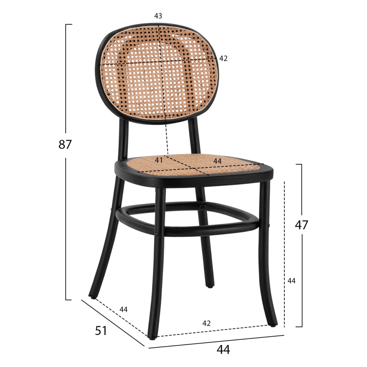 ΚΑΡΕΚΛΑ ΞΥΛΙΝΗ PENNY ΜΕ ΠΛΕΞΗ RATTAN ΣΕ ΜΑΥΡΗ ΑΠΟΧΡΩΣΗ HM8747 44x51x87 εκ. ΚΑΡΕΚΛΑ ΞΥΛΙΝΗ PENNY ΜΕ ΠΛΕΞΗ RATTAN ΣΕ ΜΑΥΡΗ ΑΠΟΧΡΩΣΗ HM8747 44x51x87 εκ.