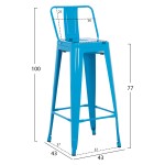 ΣΚΑΜΠΟ BAR-PRO ME ΠΛΑΤΗ ΜΕΤΑΛΛΙΚΟ MELITA HM8643.48 ΜΠΛΕ 42x42x100Υεκ. ΣΚΑΜΠΟ BAR-PRO ME ΠΛΑΤΗ ΜΕΤΑΛΛΙΚΟ MELITA HM8643.48 ΜΠΛΕ 42x42x100Υεκ.
