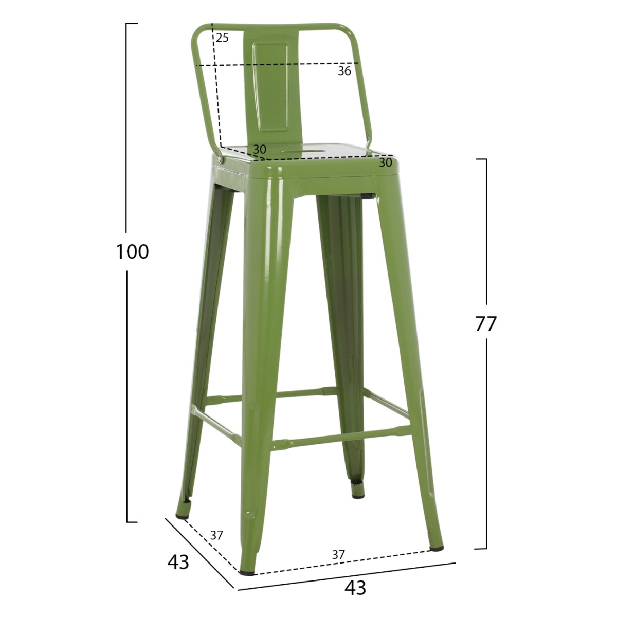 ΣΚΑΜΠΟ BAR ME ΠΛΑΤΗ ΜΕΤΑΛΛΙΚΟ MELITA-PRO HM8643.53 LIGHT OLIVE GREEN 42x42x100Υεκ. ΣΚΑΜΠΟ BAR ME ΠΛΑΤΗ ΜΕΤΑΛΛΙΚΟ MELITA-PRO HM8643.53 LIGHT OLIVE GREEN 42x42x100Υεκ.