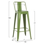 ΣΚΑΜΠΟ BAR ME ΠΛΑΤΗ ΜΕΤΑΛΛΙΚΟ MELITA-PRO HM8643.53 LIGHT OLIVE GREEN 42x42x100Υεκ. ΣΚΑΜΠΟ BAR ME ΠΛΑΤΗ ΜΕΤΑΛΛΙΚΟ MELITA-PRO HM8643.53 LIGHT OLIVE GREEN 42x42x100Υεκ.