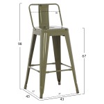 ΣΚΑΜΠΟ ΜΠΑΡ ΜΕΣΑΙΟΥ ΥΨΟΥΣ ΜΕΤΑΛΛΙΚΟ MELITA-PRO HM8574.43 DARK OLIVE GREEN 43x43x88Υεκ. ΣΚΑΜΠΟ ΜΠΑΡ ΜΕΣΑΙΟΥ ΥΨΟΥΣ ΜΕΤΑΛΛΙΚΟ MELITA-PRO HM8574.43 DARK OLIVE GREEN 43x43x88Υεκ.