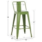 ΣΚΑΜΠΟ ΜΠΑΡ ΜΕΣΑΙΟΥ ΥΨΟΥΣ ΜΕΤΑΛΛΙΚΟ MELITA-PRO HM8574.53 LIGHT OLIVE GREEN 43x43x88Υεκ. ΣΚΑΜΠΟ ΜΠΑΡ ΜΕΣΑΙΟΥ ΥΨΟΥΣ ΜΕΤΑΛΛΙΚΟ MELITA-PRO HM8574.53 LIGHT OLIVE GREEN 43x43x88Υεκ.