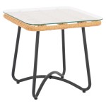 ΤΡΑΠΕΖΙ ΜΕΤΑΛΛΙΚΟ GERRY HM5717 ΜΕ WICKER ΜΠΕΖ 50x50x48,5 εκ. ΤΡΑΠΕΖΙ ΜΕΤΑΛΛΙΚΟ GERRY HM5717 ΜΕ WICKER ΜΠΕΖ 50x50x48,5 εκ.
