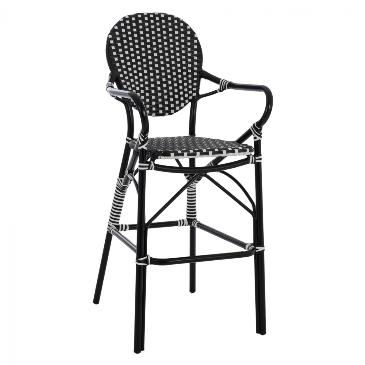 ΣΚΑΜΠΟ ΑΛΟΥΜΙΝΙΟΥ BAMBOO LOOK ΜΕ WICKER ΜΑΥΡΟ ΛΕΥΚΟ HM5794.02 56x60x126 εκ. ΣΚΑΜΠΟ ΑΛΟΥΜΙΝΙΟΥ BAMBOO LOOK ΜΕ WICKER ΜΑΥΡΟ ΛΕΥΚΟ HM5794.02 56x60x126 εκ.