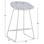 ΣΚΑΜΠΟ ΜΠΑΡ NAILA HM9299.01 ΛΕΥΚΟ ΜΕΣΑΙΟΥ ΥΨΟΥΣ 44x44x74Yεκ. ΣΚΑΜΠΟ ΜΠΑΡ NAILA HM9299.01 ΛΕΥΚΟ ΜΕΣΑΙΟΥ ΥΨΟΥΣ 44x44x74Yεκ.