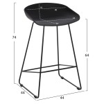 ΣΚΑΜΠΟ ΜΠΑΡ NAILA HM9299.02 ΜΑΥΡΟ ΜΕΣΑΙΟΥ ΥΨΟΥΣ 44x44x74Yεκ. ΣΚΑΜΠΟ ΜΠΑΡ NAILA HM9299.02 ΜΑΥΡΟ ΜΕΣΑΙΟΥ ΥΨΟΥΣ 44x44x74Yεκ.