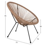 ΠΟΛΥΘΡΟΝΑ ACAPULCO Τ. ΦΩΛΙΑ ΜΕΤΑΛΛΟ ΜΑΥΡΟ ΜΕ TWISTED WICKER HM5871.01 70x73x79 εκ. ΠΟΛΥΘΡΟΝΑ ACAPULCO Τ. ΦΩΛΙΑ ΜΕΤΑΛΛΟ ΜΑΥΡΟ ΜΕ TWISTED WICKER HM5871.01 70x73x79 εκ.