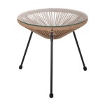 ΤΡΑΠΕΖΙ ΒΟΗΘΗΤΙΚΟ ALLEGRA ΜΑΥΡΟ ΜΕΤΑΛΛΟ ME TWISTED WICKER ΦΥΣΙΚΟ HM5873.01 Φ47Χ45Υεκ. ΤΡΑΠΕΖΙ ΒΟΗΘΗΤΙΚΟ ALLEGRA ΜΑΥΡΟ ΜΕΤΑΛΛΟ ME TWISTED WICKER ΦΥΣΙΚΟ HM5873.01 Φ47Χ45Υεκ.