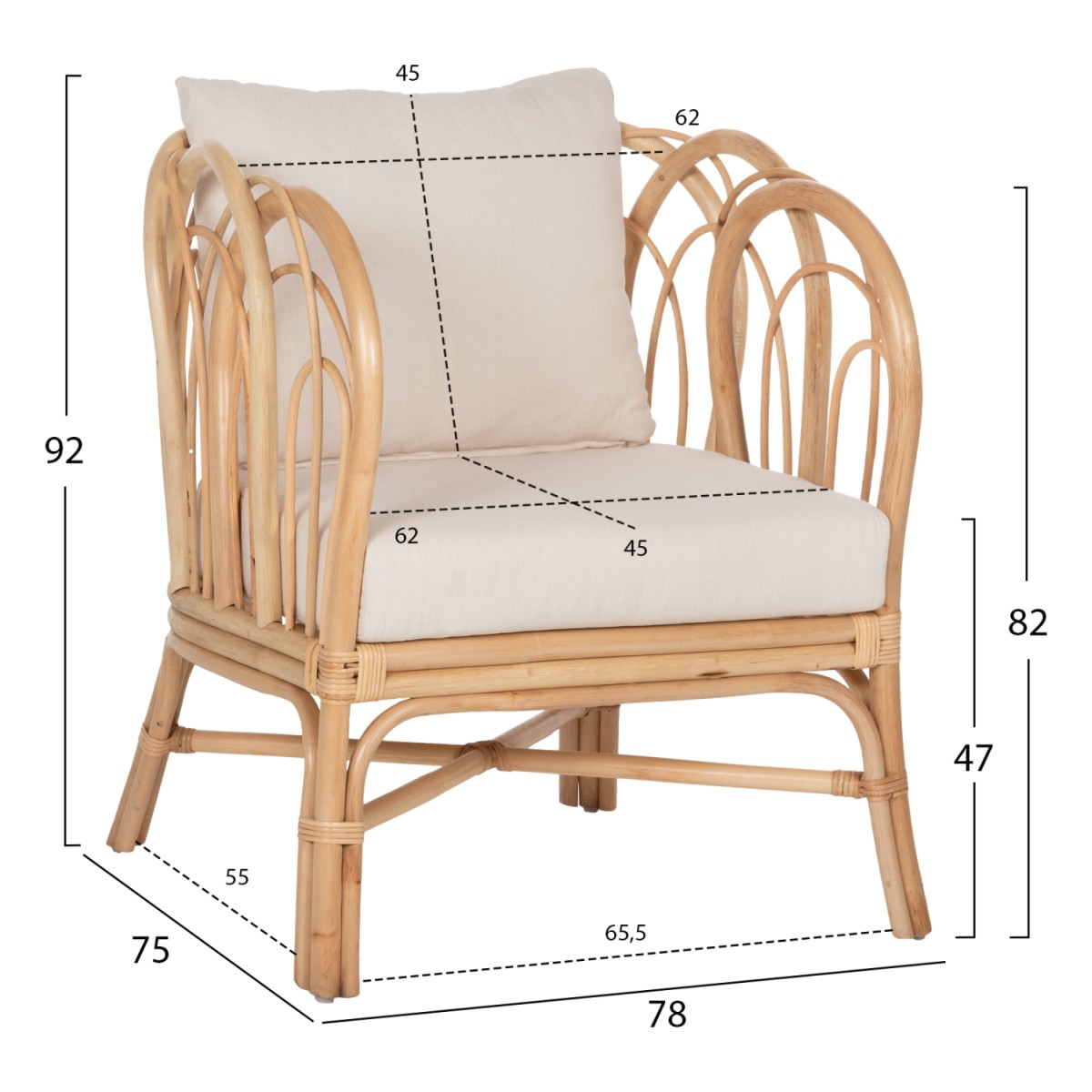 ΠΟΛΥΘΡΟΝΑ ESTOR HM9817 RATTAN ΣΕ ΦΥΣΙΚΟ-ΛΕΥΚΟ ΜΑΞΙΛΑΡΙ 78x75x92Υ εκ. ΠΟΛΥΘΡΟΝΑ ESTOR HM9817 RATTAN ΣΕ ΦΥΣΙΚΟ-ΛΕΥΚΟ ΜΑΞΙΛΑΡΙ 78x75x92Υ εκ.
