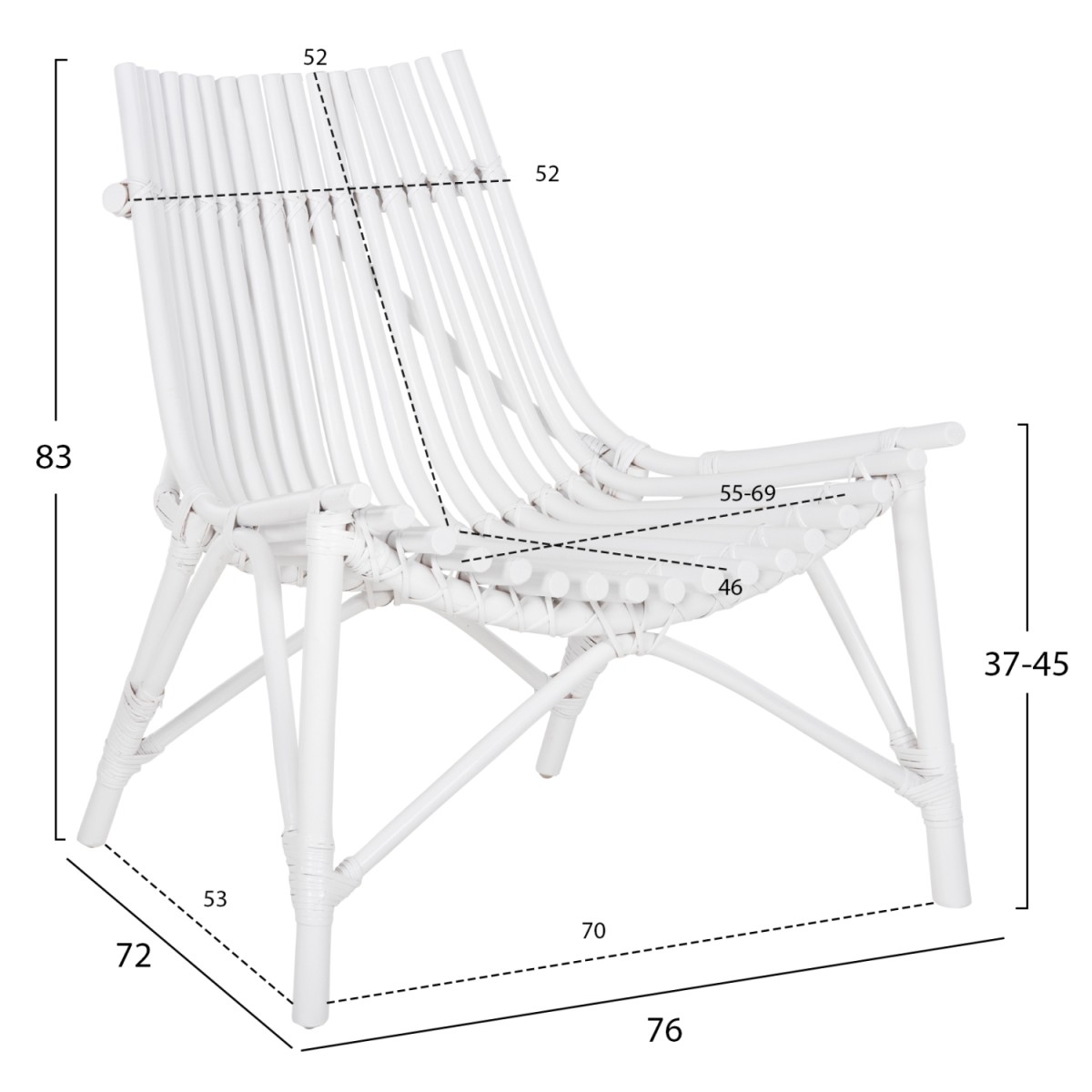ΚΑΡΕΚΛΑ ΕΞΩΤ.ΧΩΡΟΥ CELLION HM9812.03 ΡΑΒΔΟΙ RATTAN ΣΕ ΛΕΥΚΟ ΧΡΩΜΑ 76x72x83Υεκ. ΚΑΡΕΚΛΑ ΕΞΩΤ.ΧΩΡΟΥ CELLION HM9812.03 ΡΑΒΔΟΙ RATTAN ΣΕ ΛΕΥΚΟ ΧΡΩΜΑ 76x72x83Υεκ.