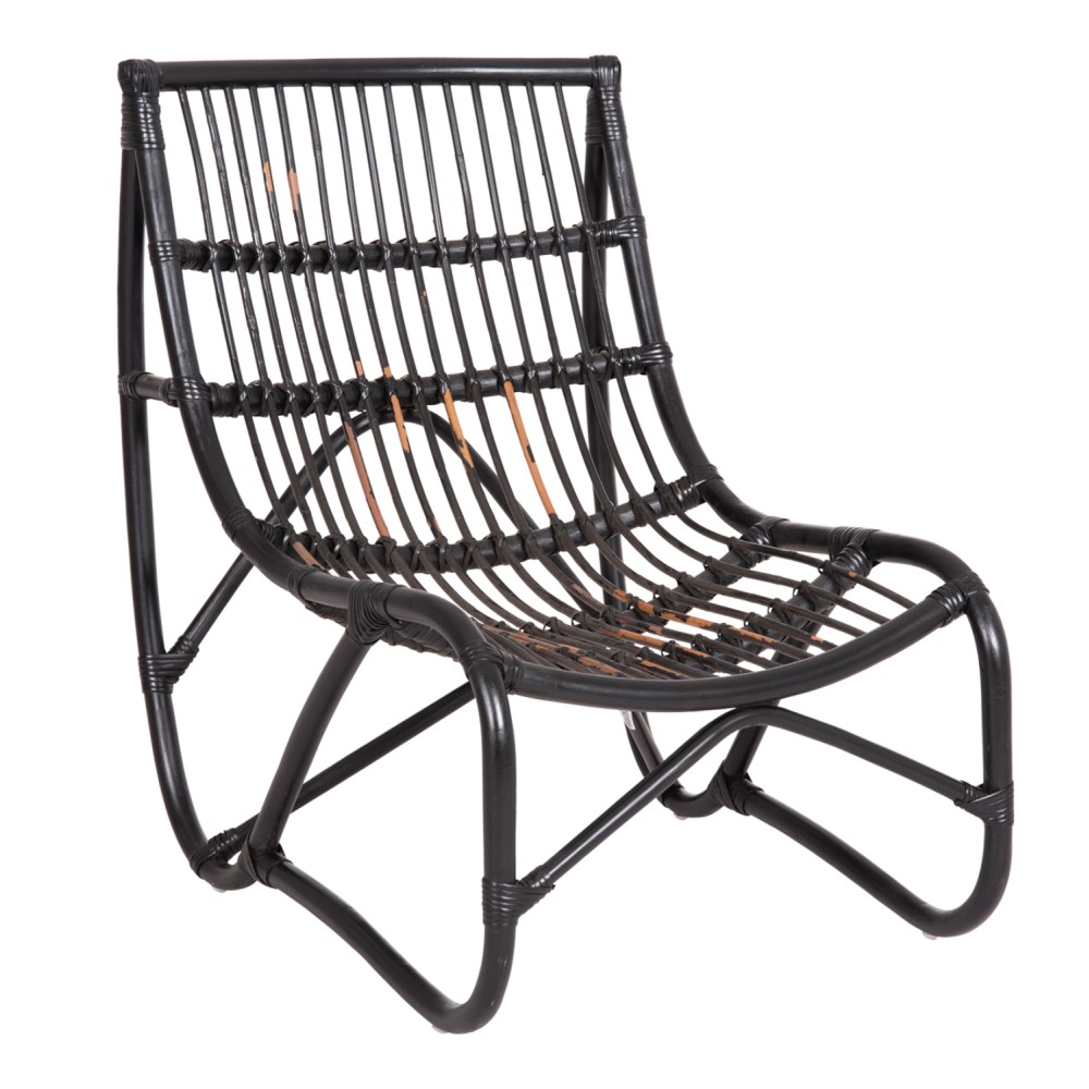 ΠΟΛΥΘΡΟΝΑ GRINN HM9815.02 ΡΑΒΔΟΙ RATTAN ΣΕ ΜΑΥΡΟ 56,5x73,5x79,5Υ εκ.--Β' ΔΙΑΛΟΓΗΣ