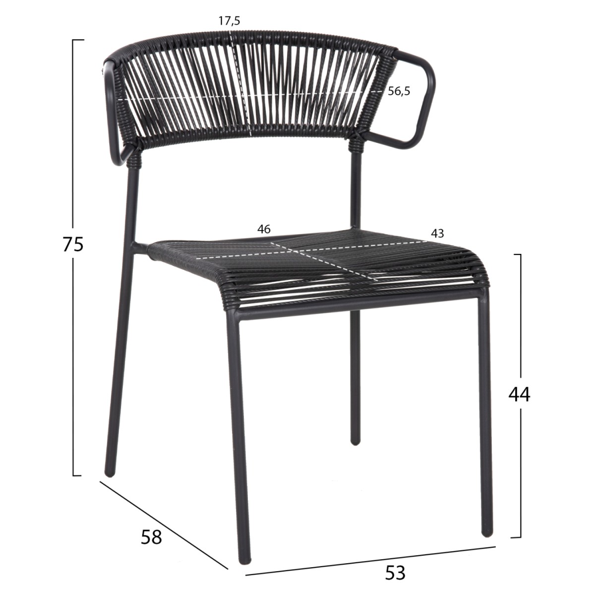 ΚΑΡΕΚΛΑ SUKI HM6053.02 ΜΕΤΑΛΛO KAI ΣΥΝΘΕΤΙΚΟ RATTAN ΣΕ ΜΑΥΡΟ 54x62x80Υεκ ΚΑΡΕΚΛΑ SUKI HM6053.02 ΜΕΤΑΛΛO KAI ΣΥΝΘΕΤΙΚΟ RATTAN ΣΕ ΜΑΥΡΟ 54x62x80Υεκ