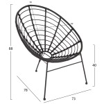 ΠΟΛΥΘΡΟΝΑ ΤΥΠΟΥ ΦΩΛΙΑ ΜΕΤΑΛΛΙΚΗ ALLEGRA HM5458.12 ΜΕ WICKER-ΜΑΥΡΟ 73x78x88Υεκ. ΠΟΛΥΘΡΟΝΑ ΤΥΠΟΥ ΦΩΛΙΑ ΜΕΤΑΛΛΙΚΗ ALLEGRA HM5458.12 ΜΕ WICKER-ΜΑΥΡΟ 73x78x88Υεκ.